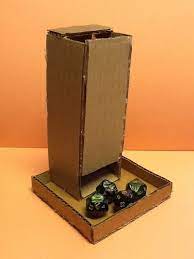 How To Make A Cardboard Tumbling Dice Tower Diy Cardboard Dice Tower Diy Dice