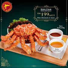 Menu offers seafood fried, grilled, flamed, poached/baked depending how.healthy you want to eat. Manhattan Fish Market King Crab Is Back