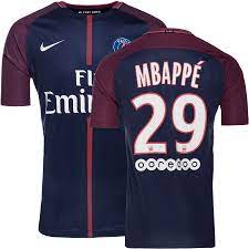 Xs, nike kinder psg breathe stadium heim trikot teamtrikot, midnight navy/white. Paris Saint Germain Heimtrikot 2017 18 Mbappe 29 Kinder Www Unisportstore De