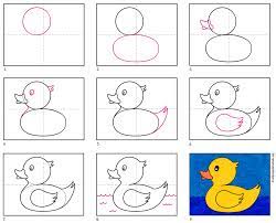 This video is for teacher how to draw boat,candela,bird,kite,squirrel,duck,peacock,cock,hen,bat ball simple and easy step by step for kids,students. How To Draw A Rubber Duck Art Projects For Kids