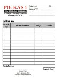 16 Contoh Nota Serta Format Dan Cara Membuatnya Lengkap