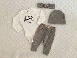 Gender Neutral Modern Gray With White Arrrows Newborn Bringing Home Baby Coming Home Outfit Onesie Legg Baby Coming Home Outfit Home Outfit Coming Home Outfit