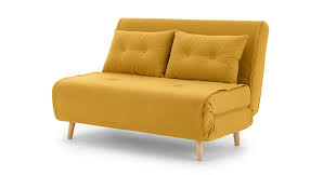 Haru Small Sofa Bed Butter Yellow Kleines Schlafsofa Kleines Sofa Sofa Bett