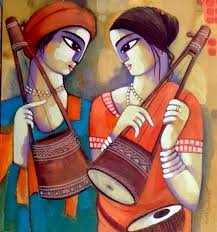 Baul Portrait Figures Acrylic Painting World Art Community Indian Folk Art Indian Art Paintings Indian Art Gallery