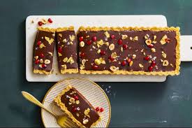 Chocolate Hazelnut Caramel Tart Recipe Caramel Tart Desserts Chocolate Hazelnut