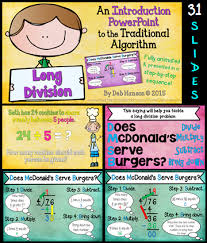 Introduction To Long Division Powerpoint 31 Slides That Focus On The Traditional Division Algorithm Long Division Division Algorithm Common Core Curriculum