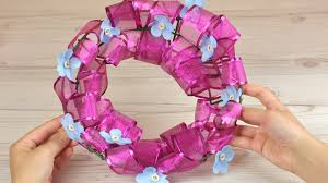 No matter which is the occasion we need decorations in the house to bring in the cheerful vibes. 3 Ways To Make A Ribbon Wreath Wikihow