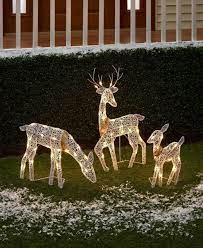 Plus, decorated outdoor christmas trees, pathway lights and more. Christmas 3 Piece Lighted Deer Family Outdoor Yard Decor For Sale Online Ebay