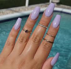 light purple coffin acrylic nails new