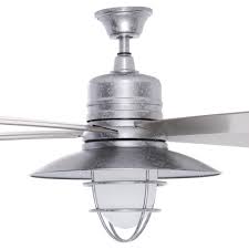 Home Decorators Collection Grayton 54 In Indoor Outdoor Galvanized Ceiling Fan With Light Kit And Remote Control 34343 The Home Depot Ceiling Fan With Light Silver Ceiling Fan Ceiling Fan Light Kit