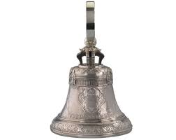 Russian Silver Table Bell Silver Table Bell A Realistically Cast And Chased Miniature Replica Of The Tsar Bell In The Moscow Kremlin Double Headed Eagle Russian Art Moscow Kremlin