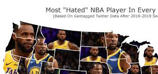Can't stop staring at it. Map Shows The Most Hated Nba Players In Every State Pic Total Pro Sports