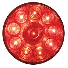 These lights have been designed to be direct replacements for popular original equipment lamps and grommet style stop/tail the led tail lights are specifically designed for mining applications. 4 Round Red 10 Led Brake Stop Turn Tail Lights 5 5 Black Plastic Flange Mount Walmart Com Walmart Com