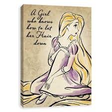Makes art in her tiny balcony, and. Fashionista Floral Rapunzel Let Her Hair Down Disney Wall Art Disney Drawings Princess Canvas