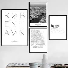 Moodings giver gratis fragt på ordrer over 499 kr. Copenhagen Danmark City Landscape Canvas Poster Black White Scandinavian Wall Art Painting Nordic Decorative Pictures Home Decor Nordic Wall Canvas Home And Decoration