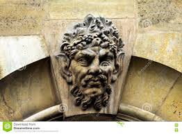 Maszkaron lub maskaron (z wł. Maszkaron Na Grzebieniu Wapien Paryz Francja Zdjecie Stock Obraz Zlozonej Z Fasada Archeologiczny 75502390