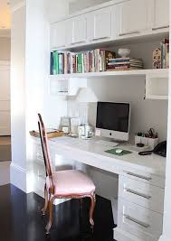10 Ideas For Using The Niche At Home Small Space Office Home Office Design Home Office Space