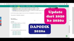 Check spelling or type a new query. Cara Update Dapodik Dari Versi 2020 Ke 2020a Youtube