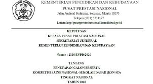 Surat keputusan ketua panitia lomba fls2n dan o2sn tentang penetapan juara i, ii dan iii antar smp di rayon 6 tahun 2016 nomor : Sk Peserta Ksn Sd Tingkat Nasional 2020 Folder Ksn
