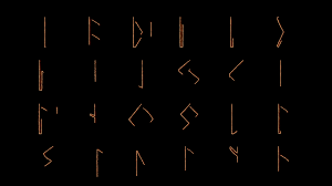 Signing out of account, standby. Viking Rune Alphabet Lighting Up In Alph Stock Video Pond5