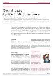 Pdf Genitalherpes Update 2020 Fur Die Praxis