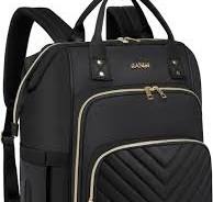 17.3 Pollice Quilted Convertible Laptop Zaino, Borsa Zaino Da Lavoro,  Grande Capacità Nurse Bag Zaino Insegnante, Impermeabile Casual Daypack  Computer ...