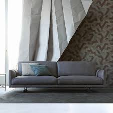 I cuscini aggiungete cuscini moderni, realizzati con luminosi intrecci geometrici o floreali e sistemateli su. Divano Moderno Dee Dee Berto Salotti In Pelle Con Cuscino Rimovibile Grigio