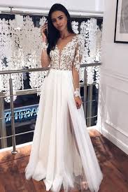 Maybe you would like to learn more about one of these? Schlichte Hochzeitskleider Mit Armel Chiffon Brautkleid Mit Spitze Babyonlinedress De