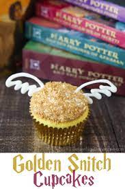 A harry potter themed nursery for any witch or wizard ready for their hogwarts letter. Harry Potter Golden Snitch Cupcakes Dessert Now Dinner Later
