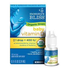 According to the american academy of pediatrics, most babies and toddlers should receive 400 iu of vitamin d daily through supplements or formula. Mommy S Bliss Baby Organic Vitamin D Drops 0 11oz 100 Servings Target