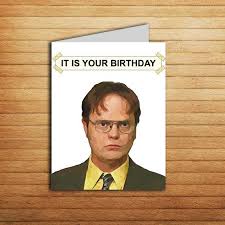 The Office Birthday Card Printable Free The Office Birthday Card Office Tv Show Cards Printable It Is Etsy In 2020 Birthday Card Printable Office Birthday Coworker Birthday Gifts