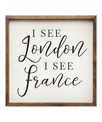 Loving This Beige Black I See London I See France Framed Wall Art On Zulily Zulilyfinds Framed Wall Art Wall Art Rustic Wall Art