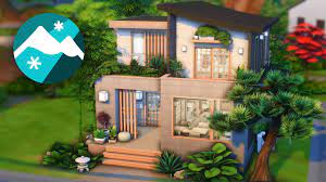 Maybe you would like to learn more about one of these? Modern Japanese Home No Cc The Sims 4 Snowy Escape Speedbuild Youtube