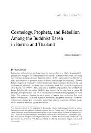 October 12, 2014 at 2:59 am. Pdf Cosmology Prophets And Rebellion Among The Buddhist Karen In Burma And Thailand
