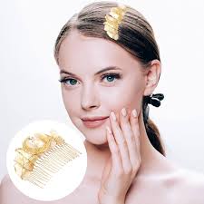 ifundom Metal Comb Of 20 Teeth Wedding Cut Crystal Combs Stone Beads Side  Wire Combs Accessories Women : Amazon.se: Fashion