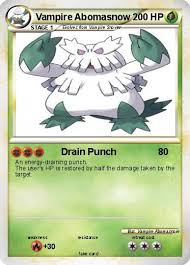 By using this site, you agree to its use of cookies. Pokemon Vampire Abomasnow