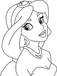 Then draw the nose and smile. Beautiful Jasmine In Pencil Drawing Coloring Page Download Print Online Coloring Pages Disney Drawings Sketches Disney Princess Drawings Princess Drawings