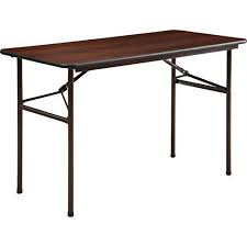 Lorell Folding Table 48 By 24 By 29inch Mahogany Read More Reviews Of The Product By Visiting The Link On The Image T Folding Table Table Versatile Table