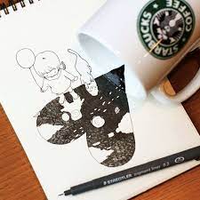 スターバックスとコラボしたイラストがほっと可愛い ddn japan イラスト メモ イラスト こども イラスト