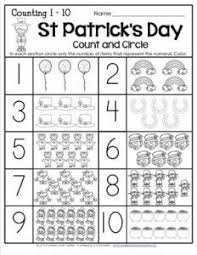 You could also use teddy bear counters or another small manipulative. St Patrick S Day Counting 1 10 Count And Circle A Wellspring