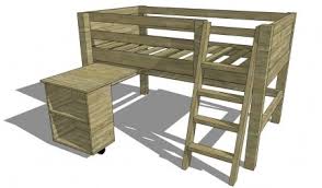 Tribeca cappuccino twin size high loft bed with desk. 52 Awesome Diy Bunk Bed Plans Free Mymydiy Inspiring Diy Projects