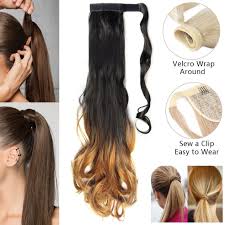 Look for products that not only protect color but also. Wiwigs Black Brown Red Dip Dye Ombre Hairpiece Ponytail Extension Uk