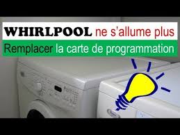 Whirlpool will be using the following information we gathered from the external platform you selected to create your account. Remplacer Carte Programmation Lave Linge Whirlpool Youtube