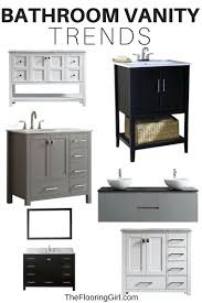The gray in one set including vanity, cabinet, mirror, and mat actually gives your bathroom look gorgeous. Bathroom Vanity Trends For 2021 The Flooring Girl