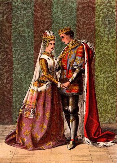Henry V, King of England, courting Katherine of Valois, Act V, Scene II,  'King Henry V' by William Shakespeare