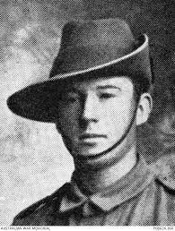 Studio portrait of 2418 Private Arthur William McGlashan MM, 17th Battalion  of Croydon, NSW. A ...