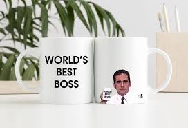 World's Best Boss Michael Scott Mug. American Office. - Etsy Singapore