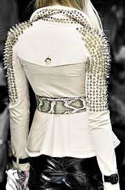 Studded Leather Jacket Fashion Spiked Leather Jacket