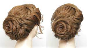 Rose Hairstyle For Long Hair Prom Wedding Braided Flower Updo Youtube Long Hair Styles Rose Hair Hair Styles