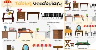 Furniture house rooms sm1 spotlight 1 spotlight 2 spotlight 3 spotlight 4 spotlight 5. Types Of Tables List Of Tables With Pictures In English 7esl